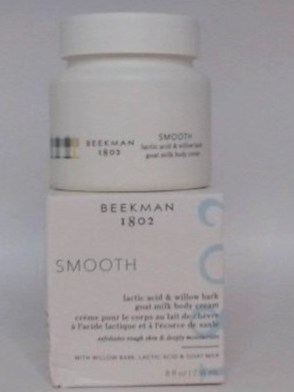 Beekman 1802 SMOOTH lactic acid & willow bark goat milk body cream 8 fl oz, BNIB - Picture 5 of 7